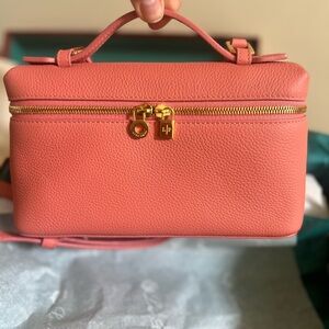 Loro Piana pink Coral L19 Crossbody Bag